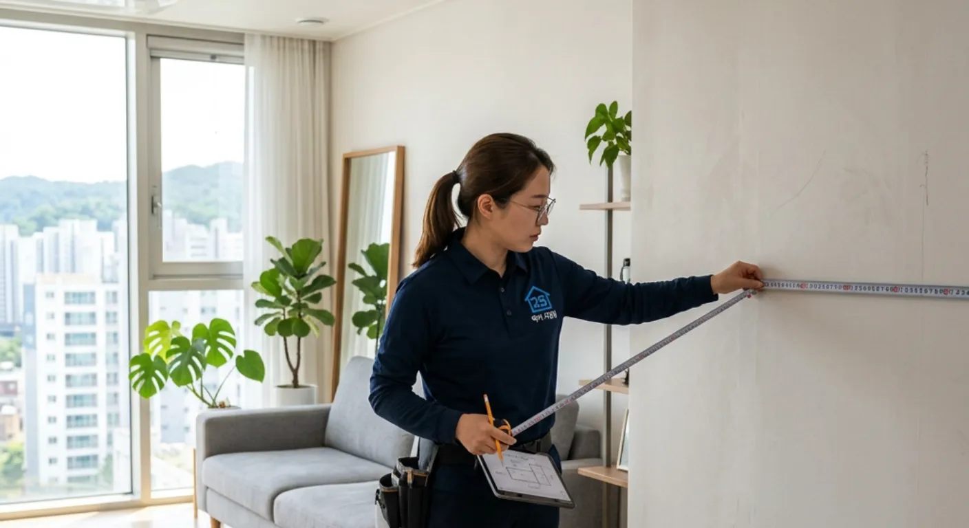 정교한 도배 시공